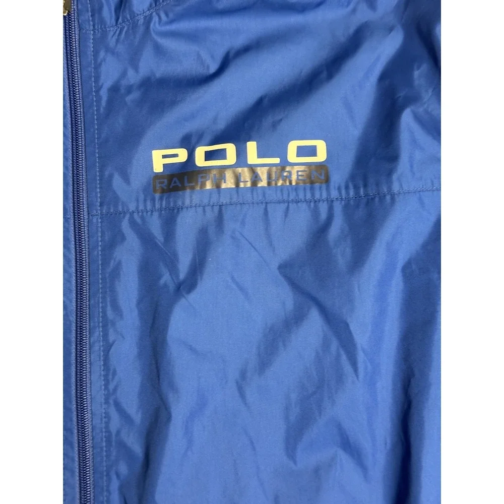 Vintage Polo Sport Ralph Lauren Full Zip Windbreaker Jacket Mens Size XL